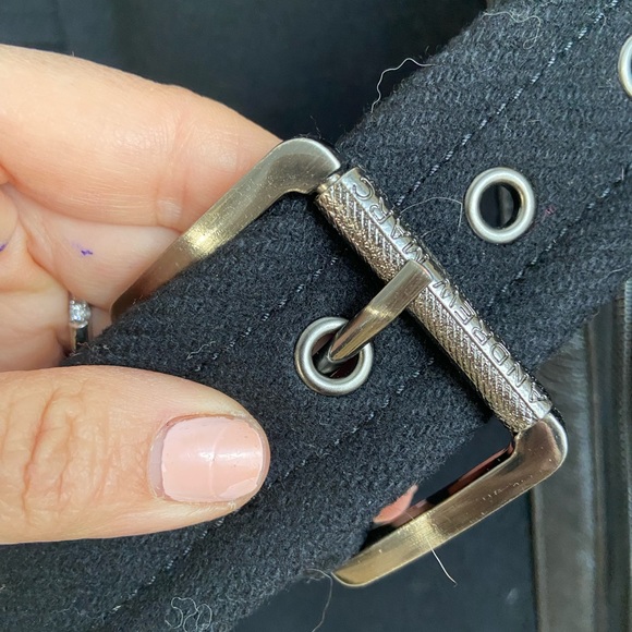 Andrew Marc Black Size 6 Wool & Leather Coat - Picture 11 of 15